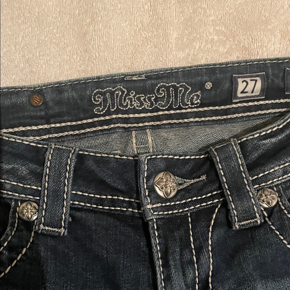 Miss Me Women's dark blue bootcut Jeans - Picture 2 of 3
